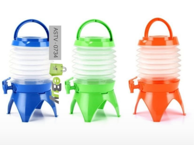 Plastic foldable drink dispenser
