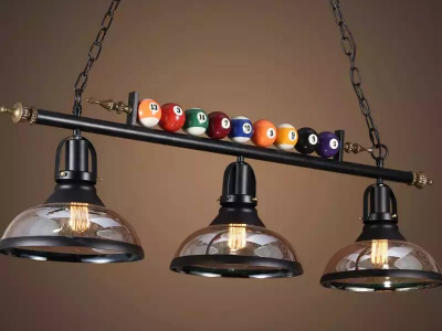 Lampe de table de billard