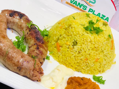 Pork sausage/fried rice
