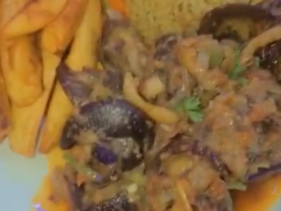 Snails sauce/fries/fried rice