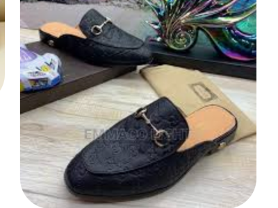 Quality men leather slippers
