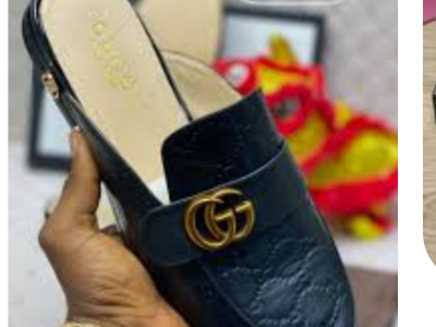 Quality men leather slippers
