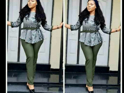 Ladies casual wear plain & pattern style