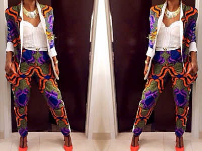 African pant suit Ladies casual wear