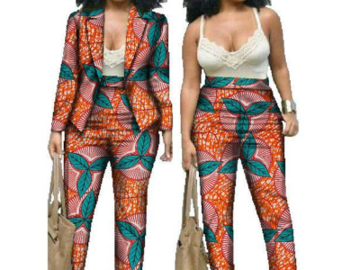 African pant suit Ladies casual wear