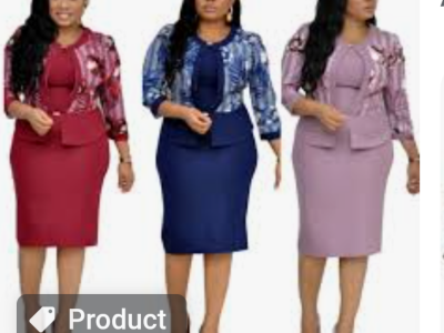 Female elegant Corporate wear 2 pcs outfits