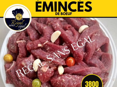 Hoeuf émincé  mariné