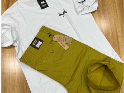 Culotte kaki + T -shirt