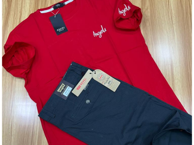 Culotte kaki + T -shirt