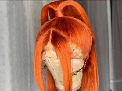 Carrot bob wig