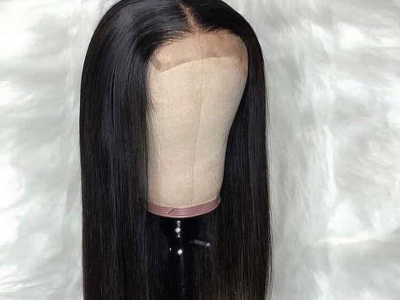 Black closure wig