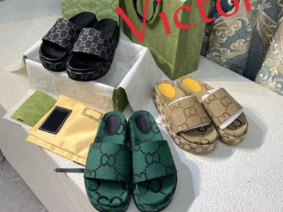 Female Gucci slippers