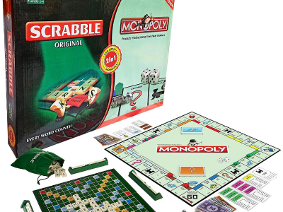 2 in 1 Scrabble + Monopoly
