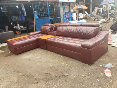 Brown Leather Couch