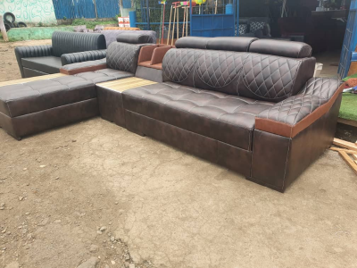 Brown Leather Couch