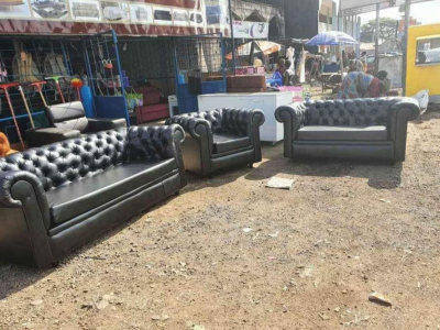 Black Leather Couch