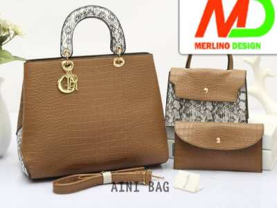 Brown Dior handbag