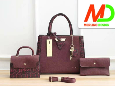 Female designer handbag