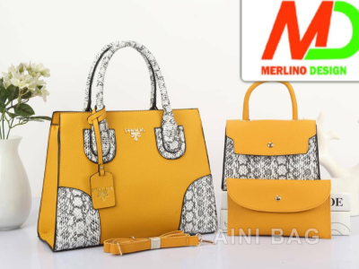 Yellow PRADA handbag