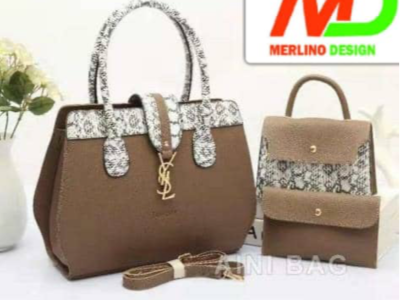 Brown YVES SAINT LAURENT handbag