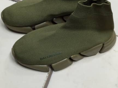 Military green Balenciaga sneakers
