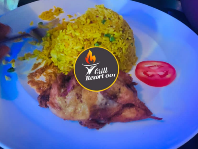 Fried rice and Chicken