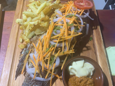 Roasted Tiliapia and Fries