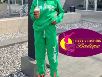 Green female jogging