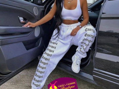 White crop top and pant