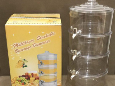 3 layer drink juice dispenser