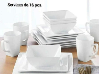 Service plates and tea cups