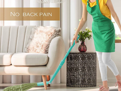 Adjustable handle broom