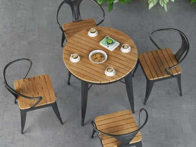 Table de jardin + 4 Chaises