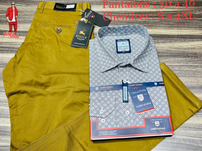 Ensembles pantalons kaki chemises MURRY HOMEM
