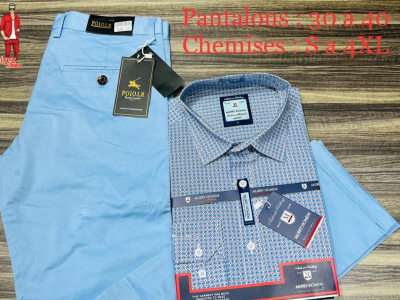 Ensembles pantalons kaki chemises MURRY HOMEM