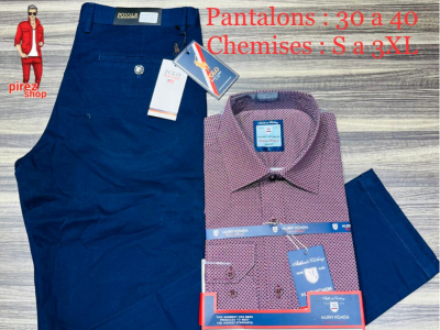 Ensembles pantalons kaki chemises MURRY HOMEM