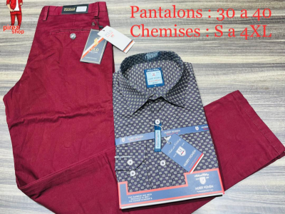 Ensembles pantalons kaki chemises MURRY HOMEM