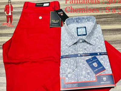 Ensembles pantalons kaki chemises MURRY HOMEM