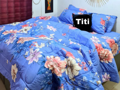 1 bedsheet + 1 very thick duvet + 4 pillow case