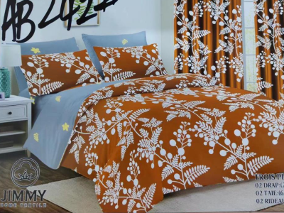 Set of 2 bedsheets, 2 pillowcases and 2 blinds