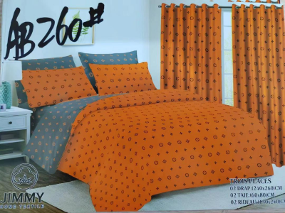 Set of 2 bedsheets, 2 pillowcases and 2 blinds
