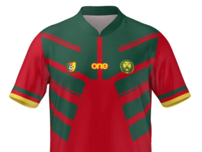 OFFICIAL CAMEROON FECAFOOT RED PRO JERSEY