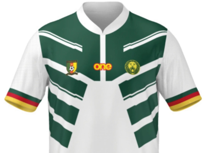 OFFICIAL CAMEROON FECAFOOT WHITE FAN WEAR JERSEY