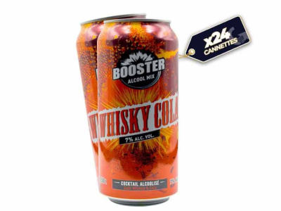 cannettes de booster Whisky cola