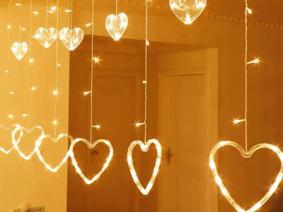 Jeu de lumière en forme de cœur