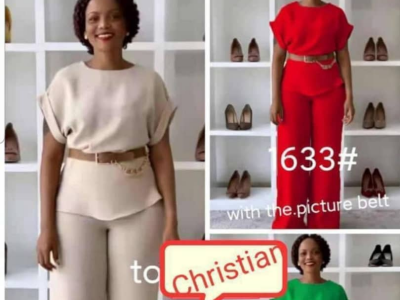 Female top and trouser