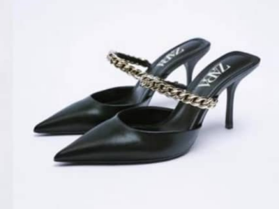Black High heels sandals