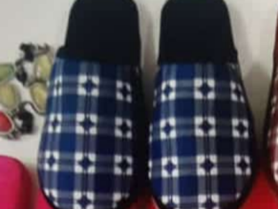 Housewear cotton slippers