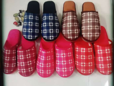 Housewear cotton slippers
