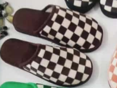 Housewear cotton slippers